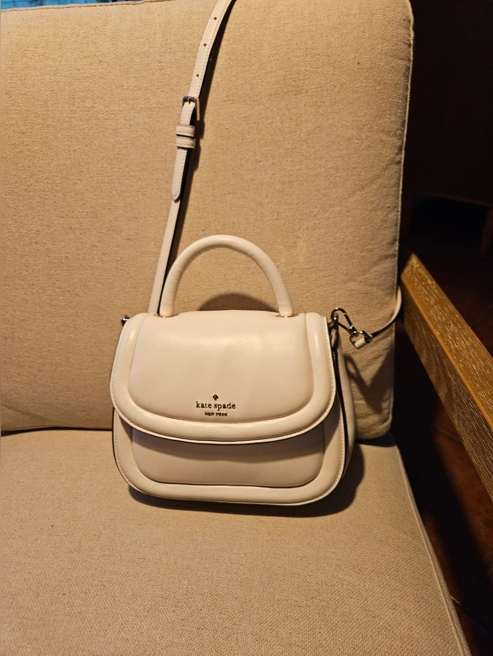 Kate Spade Puffy Smooth Leather Top Handle Purse! Excellent Condition!